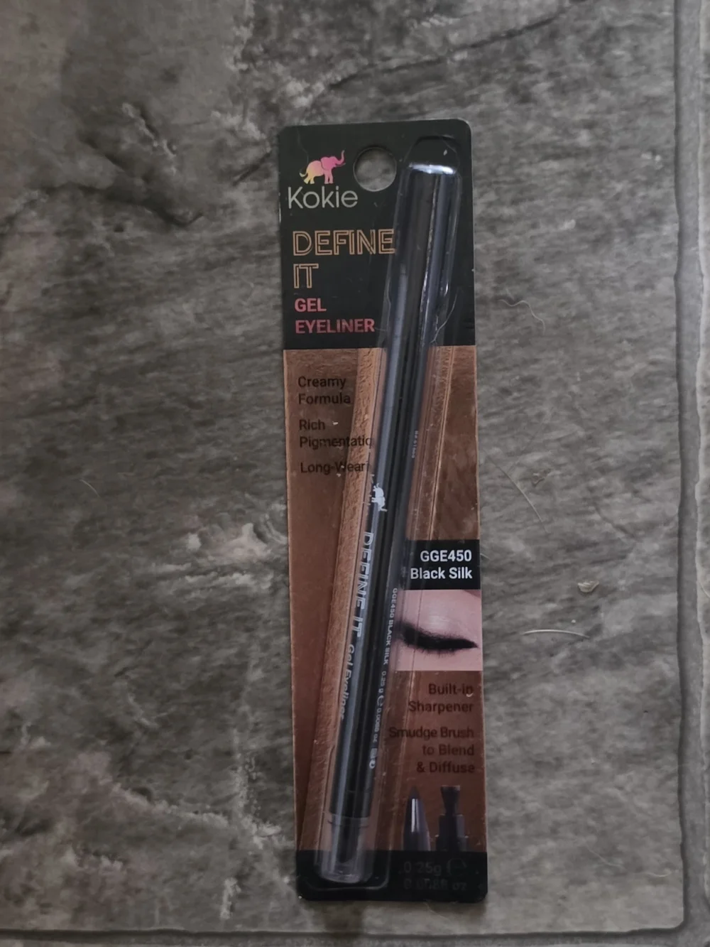 Kokie Define It Gel Eyeliner in Black Silk (GGE450) 0.0088oz BNIB